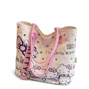 Hello Kitty Starry Pink and Cream Bag